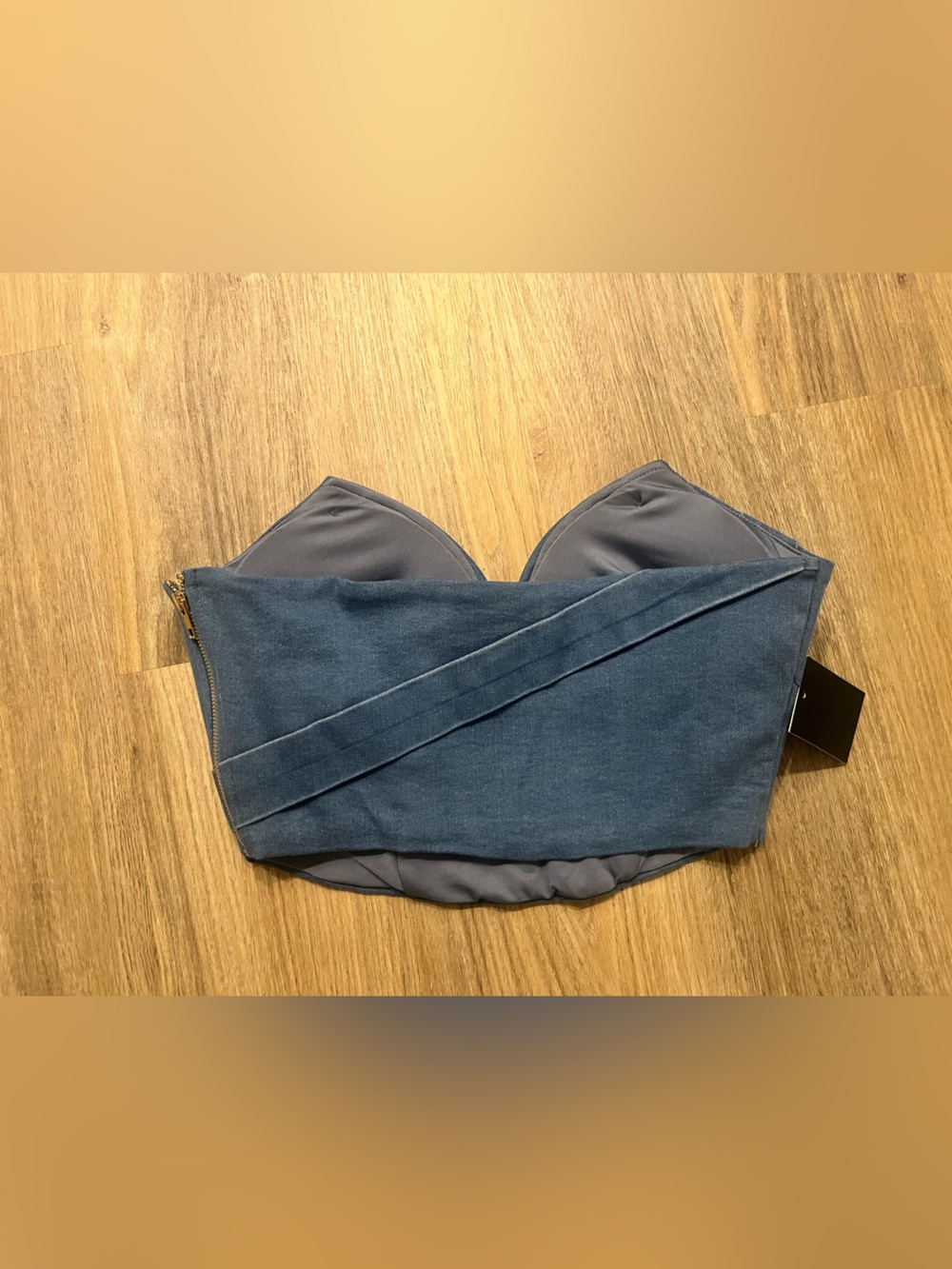 Medium Wash Teyana Denim Bustier